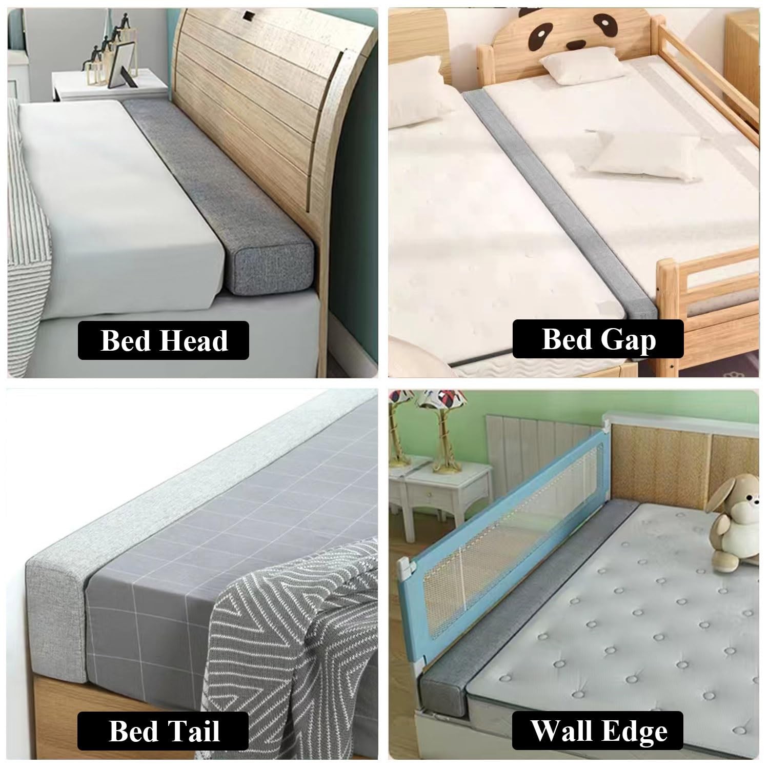 Bed Gap Filler for Headboard Space Filler Bed Crack Pillow Stopper Wall Side …