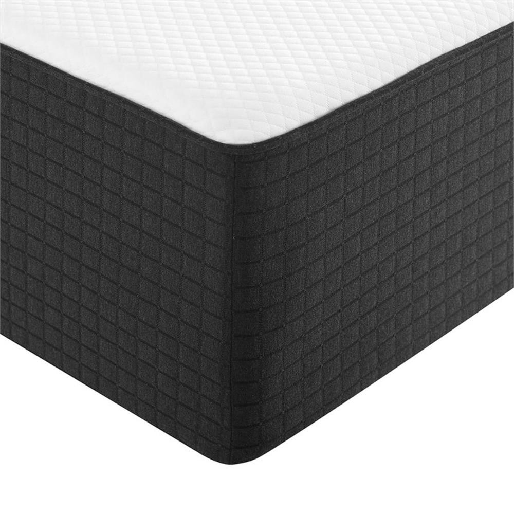 Bowery Hill Contemporary 16″ Memory Foam King Mattress in White