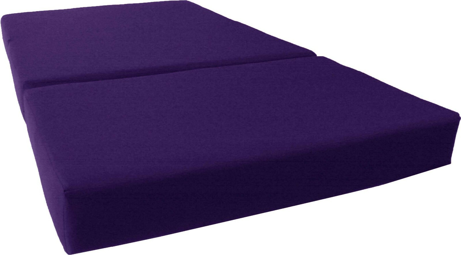 Queen Trifold Foam Beds, Folding Mattresses, Ottoman, RV Mattress, Purple