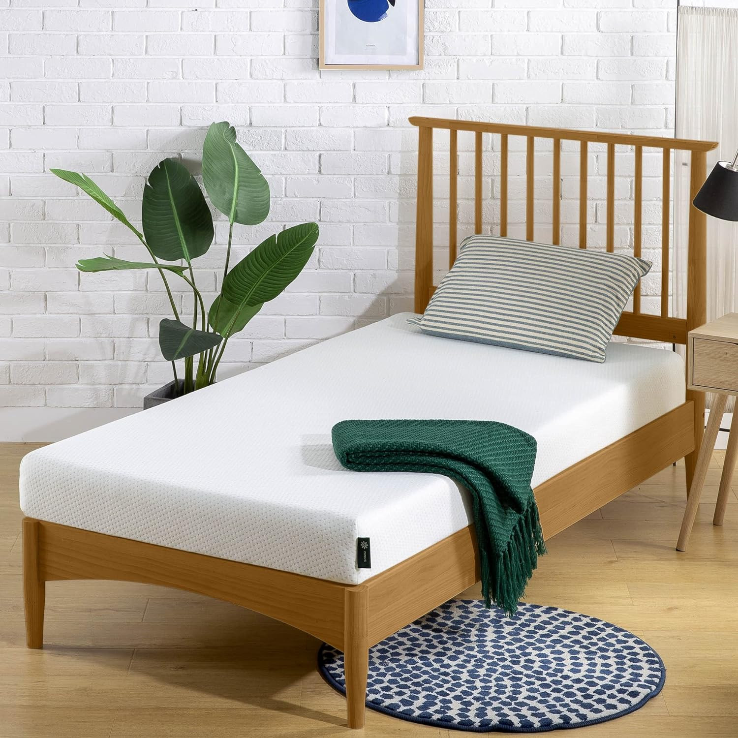 ZINUS 5 Inch Memory Foam Mattress, Twin, Fiberglass-Free, Medium Firmness, Day,
