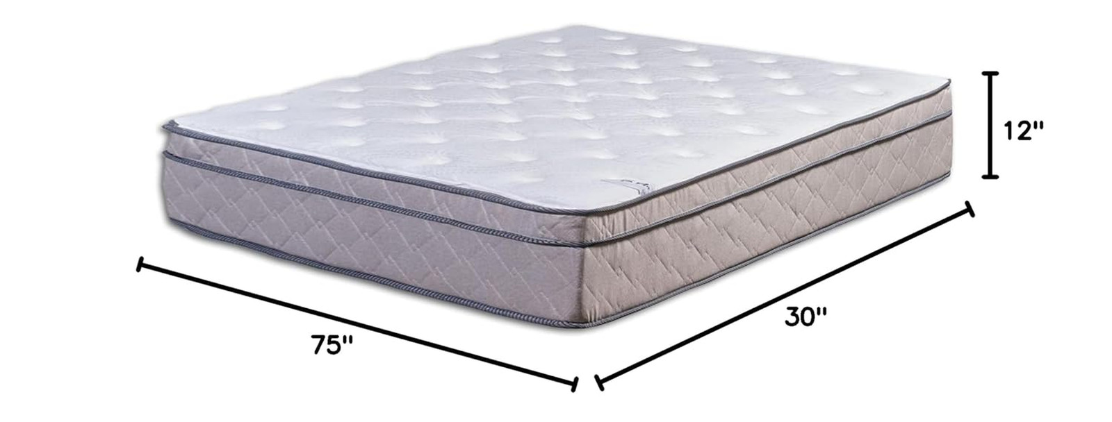 , 12-Inch Ultra Plush Heavier Pocket Coil Spring Hybrid Mattress, Motion Isolati