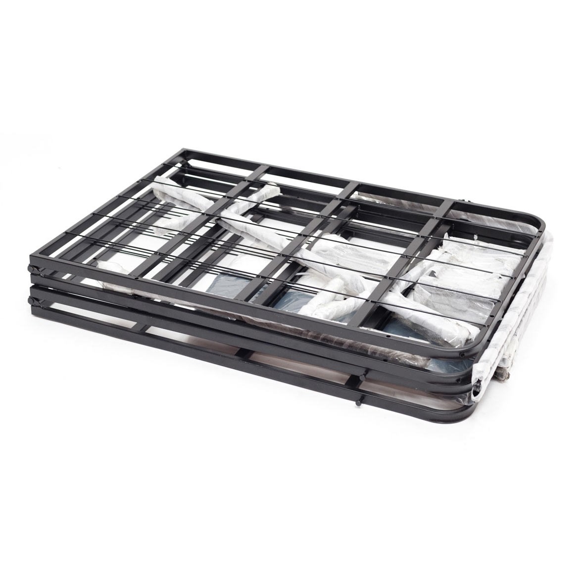 Twin Steel Metal Box Spring Mattress Foundation with Cover