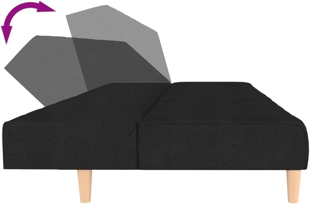 2-Seater Sofa Bed, Convertible Sleeper Couch for Living Room, pact