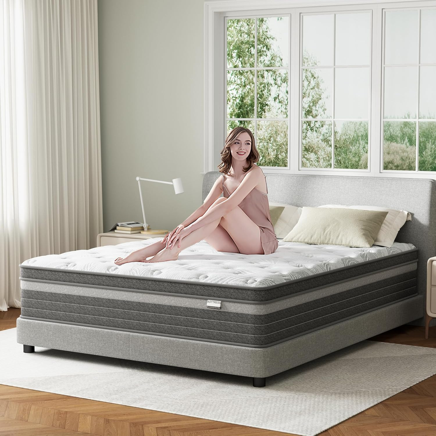12″ Twin Hybrid Mattress in a Box – CertiPUR-US, 100 Night Trial