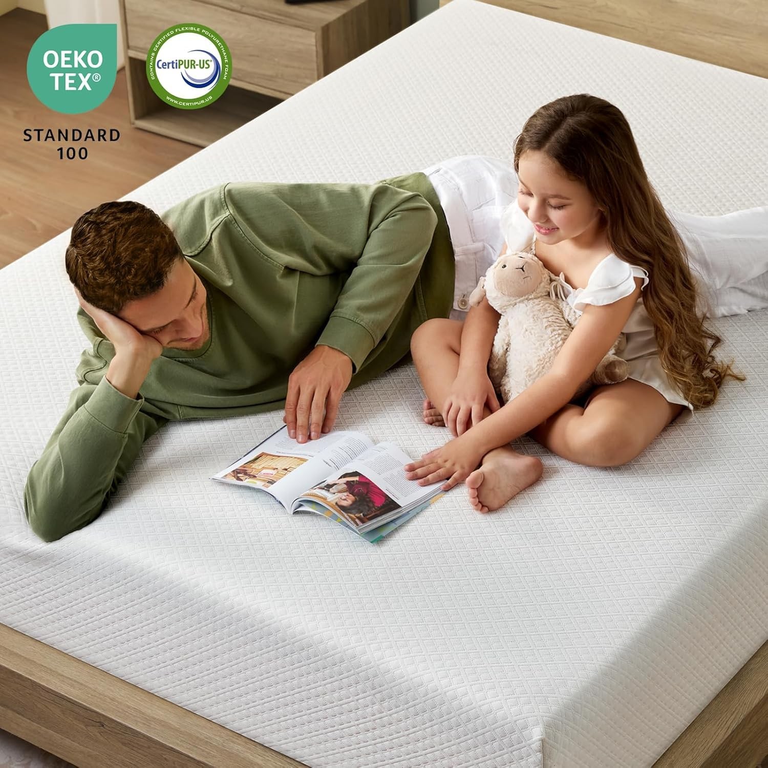 Rolanstar Full Size Mattress, 8 Inch Gel Memory Foam Mattress in a Box, Fiber…