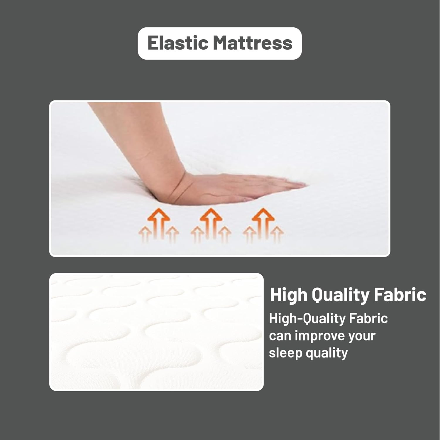 7-Inch Medium Firm High Density Foam Mattress for Cool, Supportive Sleep 75″x30