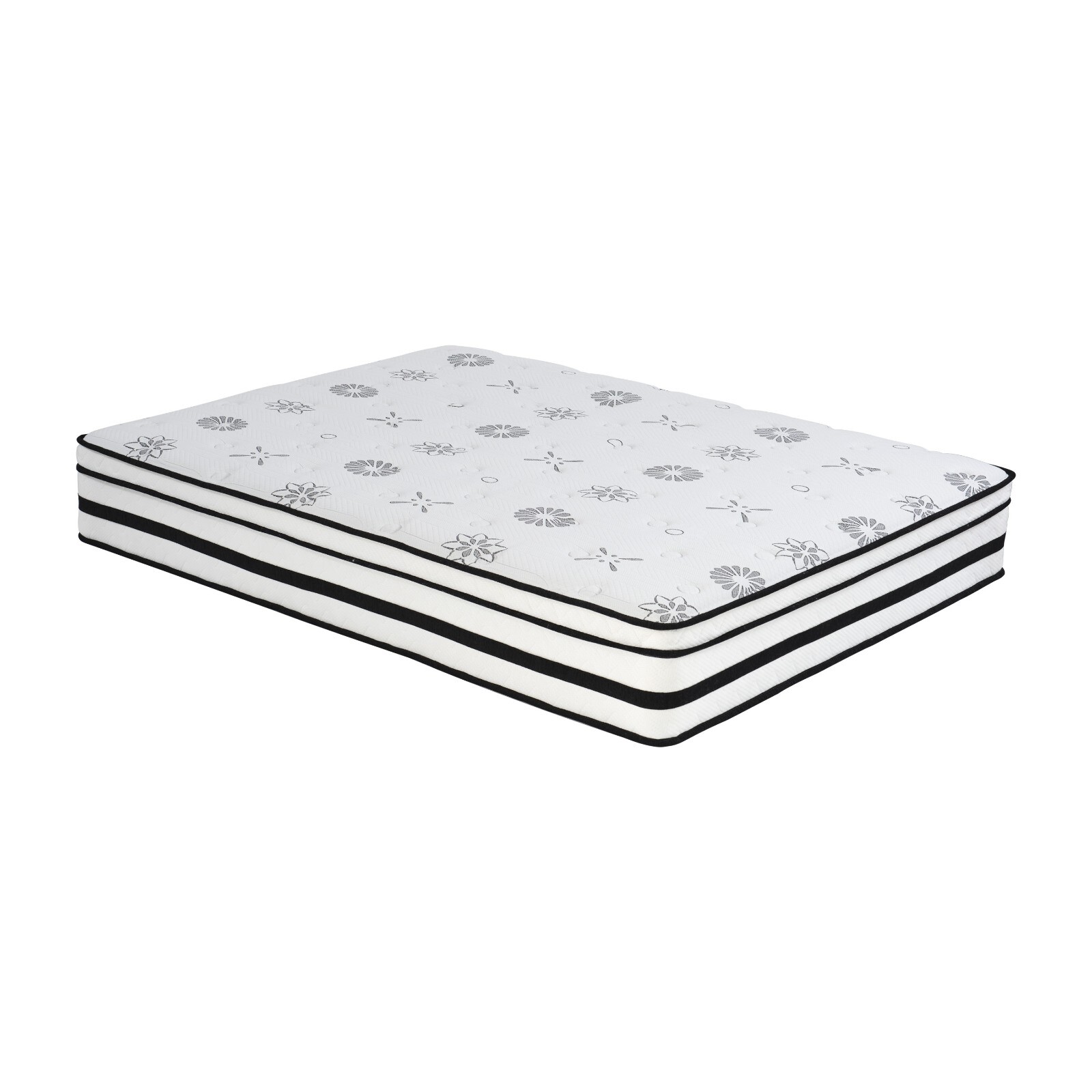 12″ Mattress Hybrid King Size, Breathable Medium Plush, Mattress in a Box