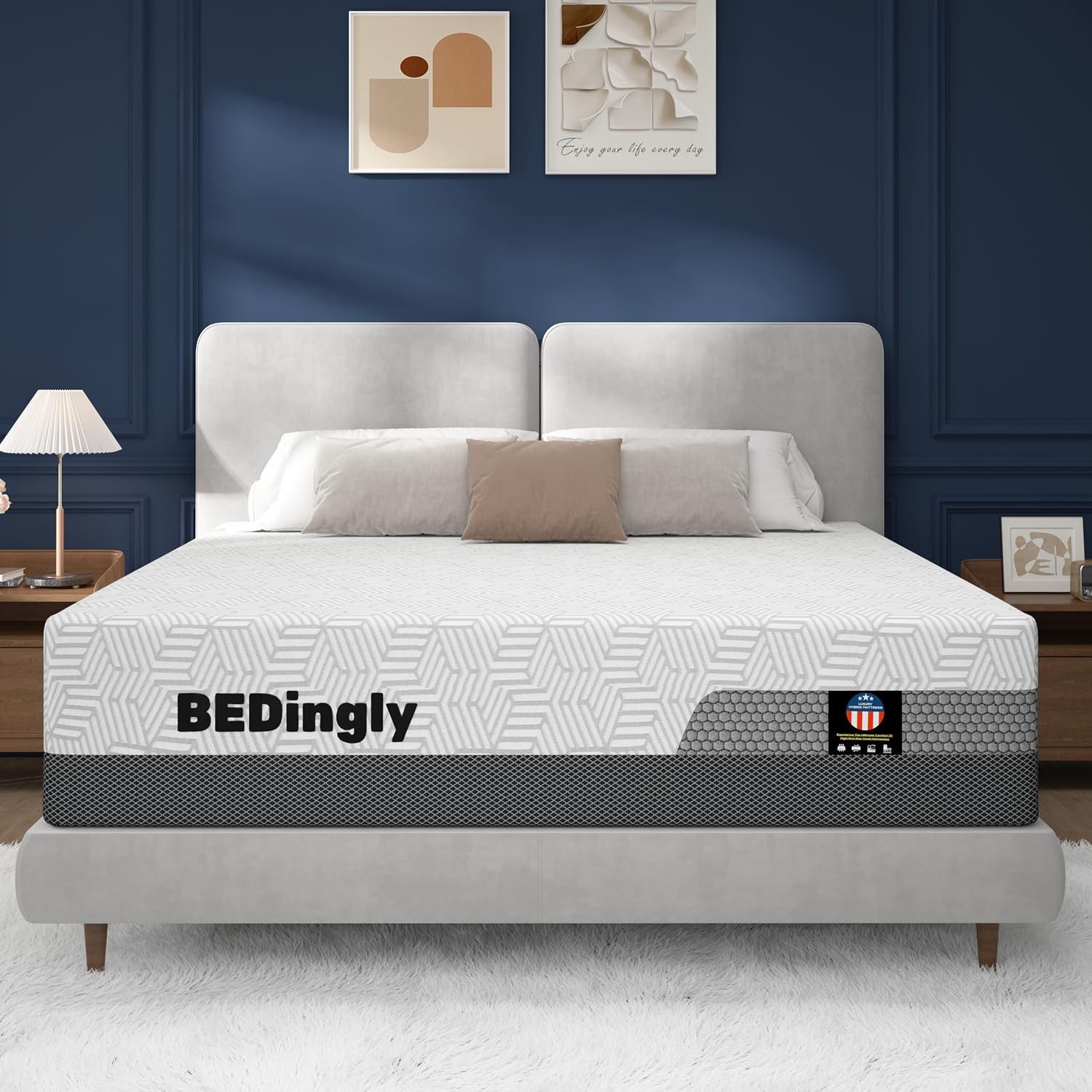 Firm King Mattress 12 Inch (Hotel Collection) Luxury Hybrid King Size Mattres…