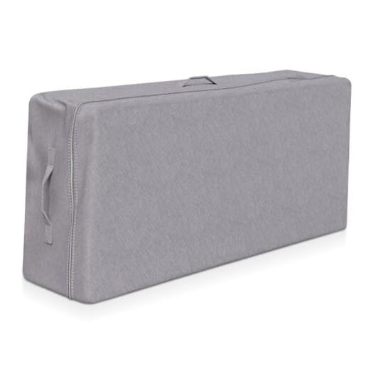 Carry Case for the Tri Folding Mattress Size (75″ x 52″x 4″) Full Grey 4 Inch