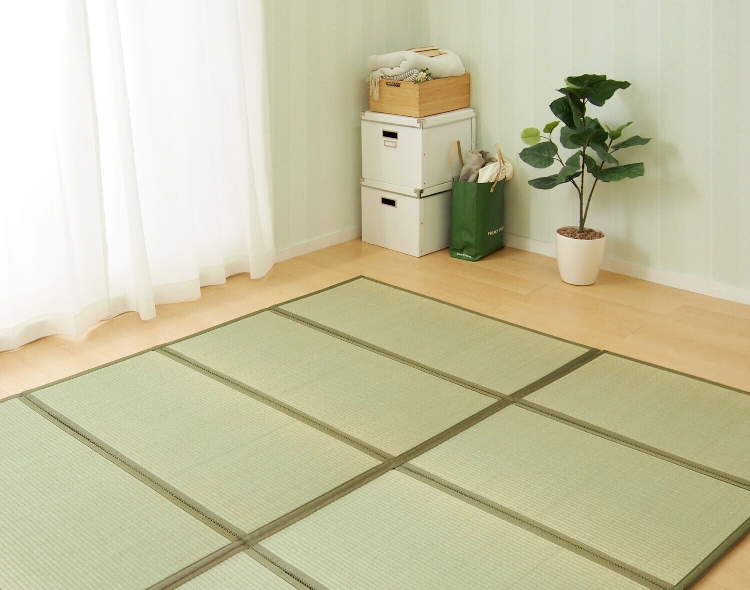 HAGIHARA Japanese Igusa 4-fold Tatami Mattress Kurama