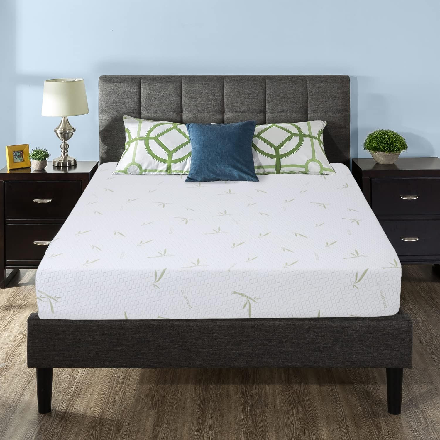 6″ Queen Gel Memory Foam Mattress – Medium Firm, Cooling, CertiPUR-US Certified
