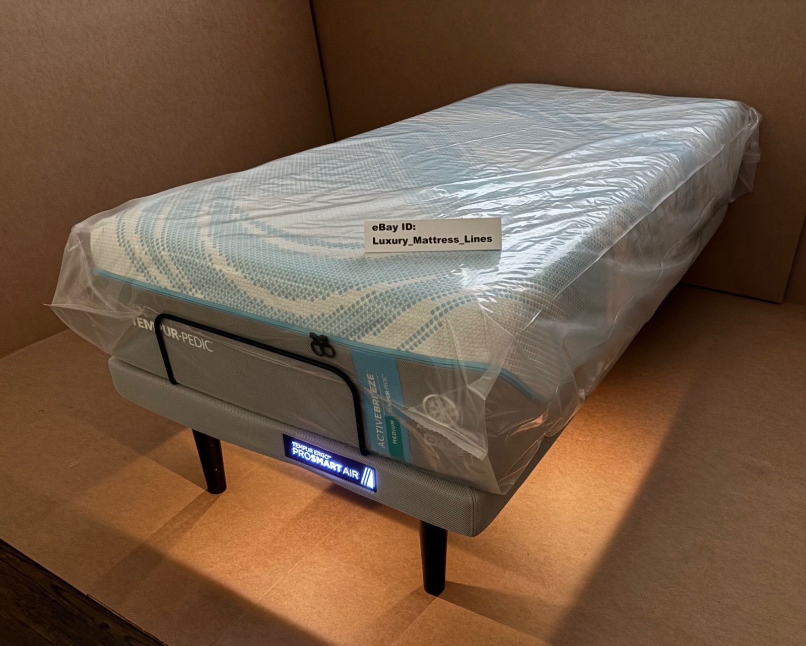 Tempurpedic ActiveBreeze Twin XL Mattress W/Pro Smart Air Adjustable Base NEW!