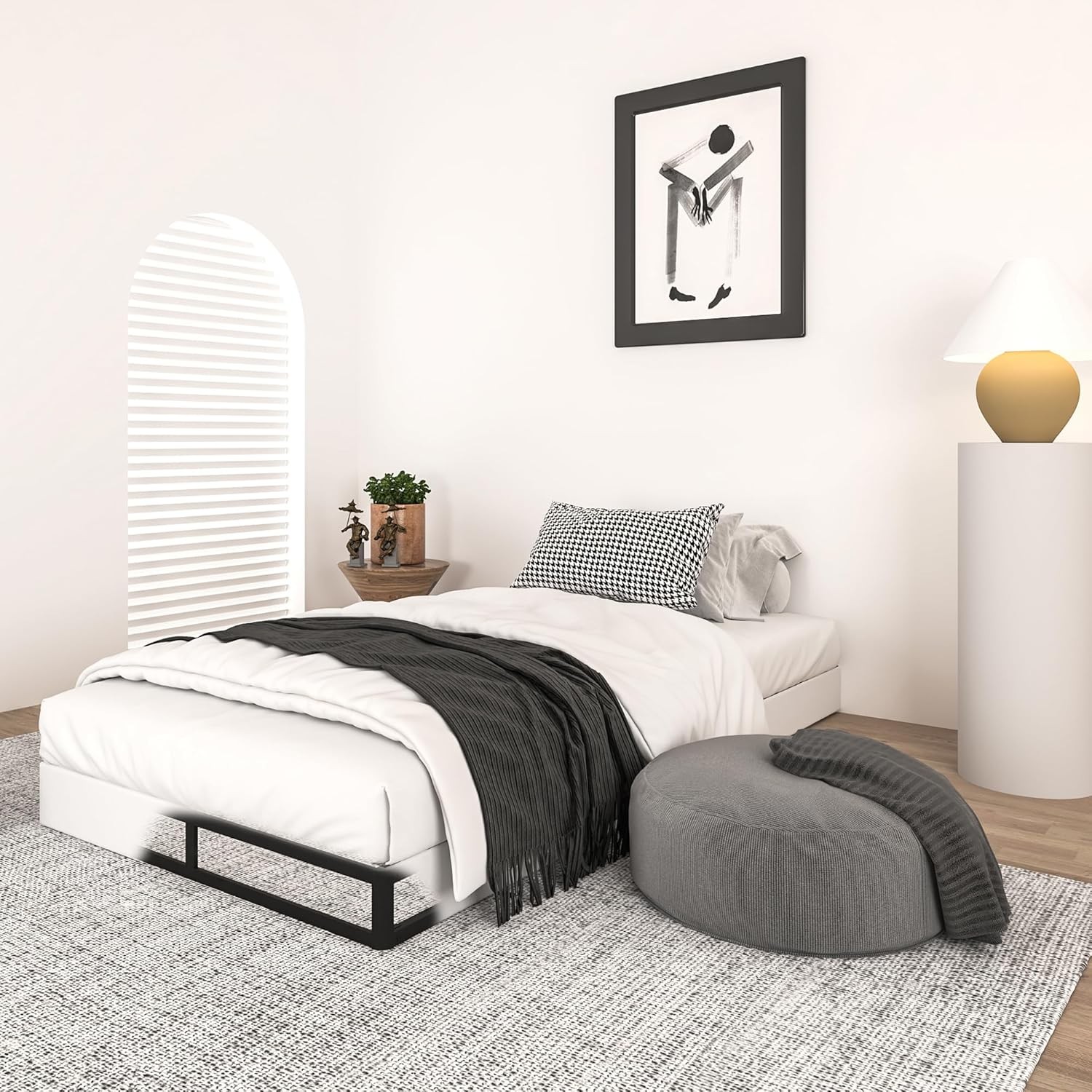 Box Spring Twin 5 Inch High Metal Twin Box Spring Only Heavy Duty Mattress Black