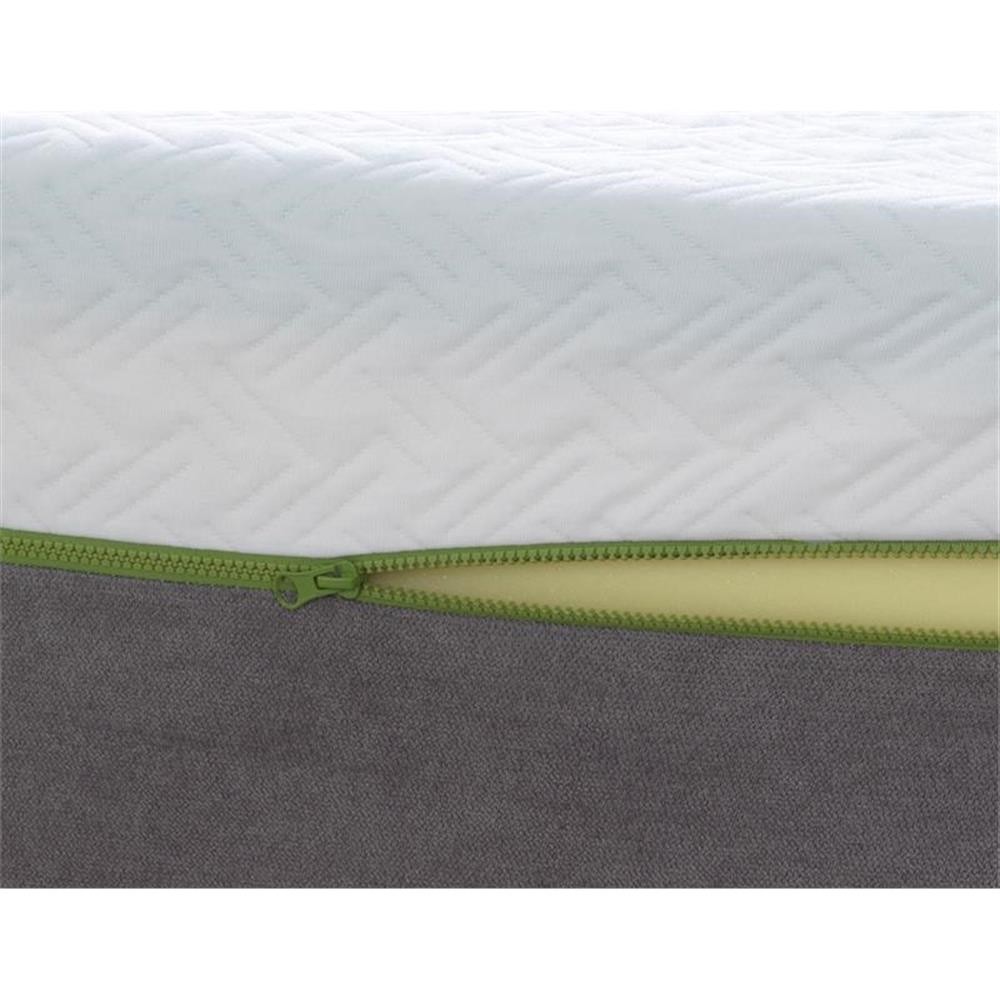 Pemberly Row 12″ Copper Queen Premium Memory Foam Mattress in White
