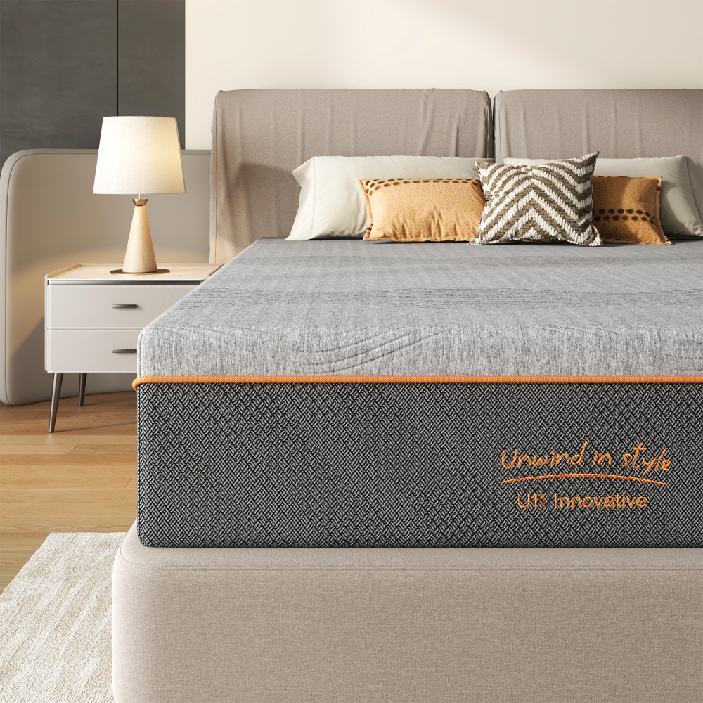 14″ Full Size Medium Firm Memory Foam Mattress, Cooling, Fiberglass Free