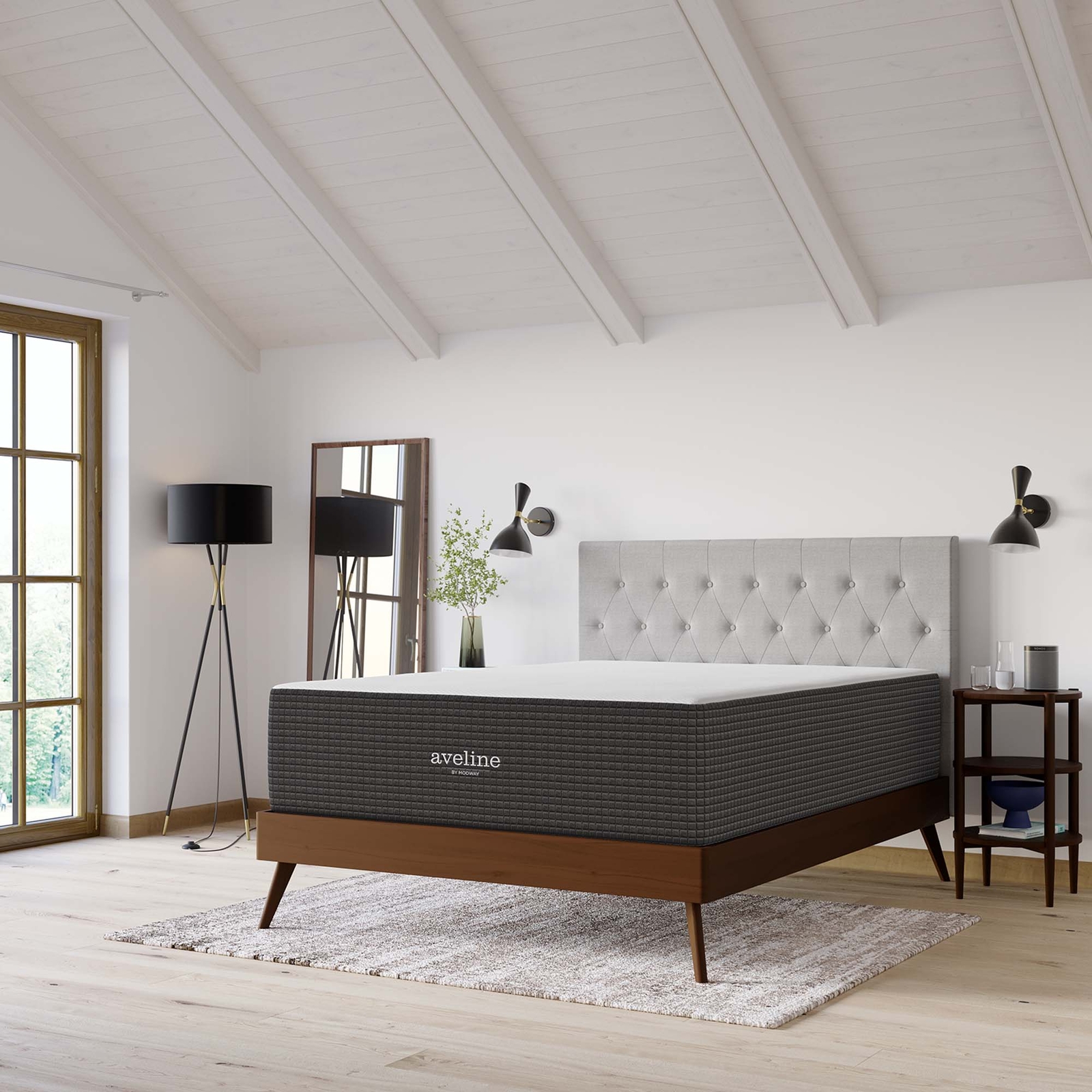 Modway 16” Cooling Gel-Infused Ventilated Memory Foam King Mattress
