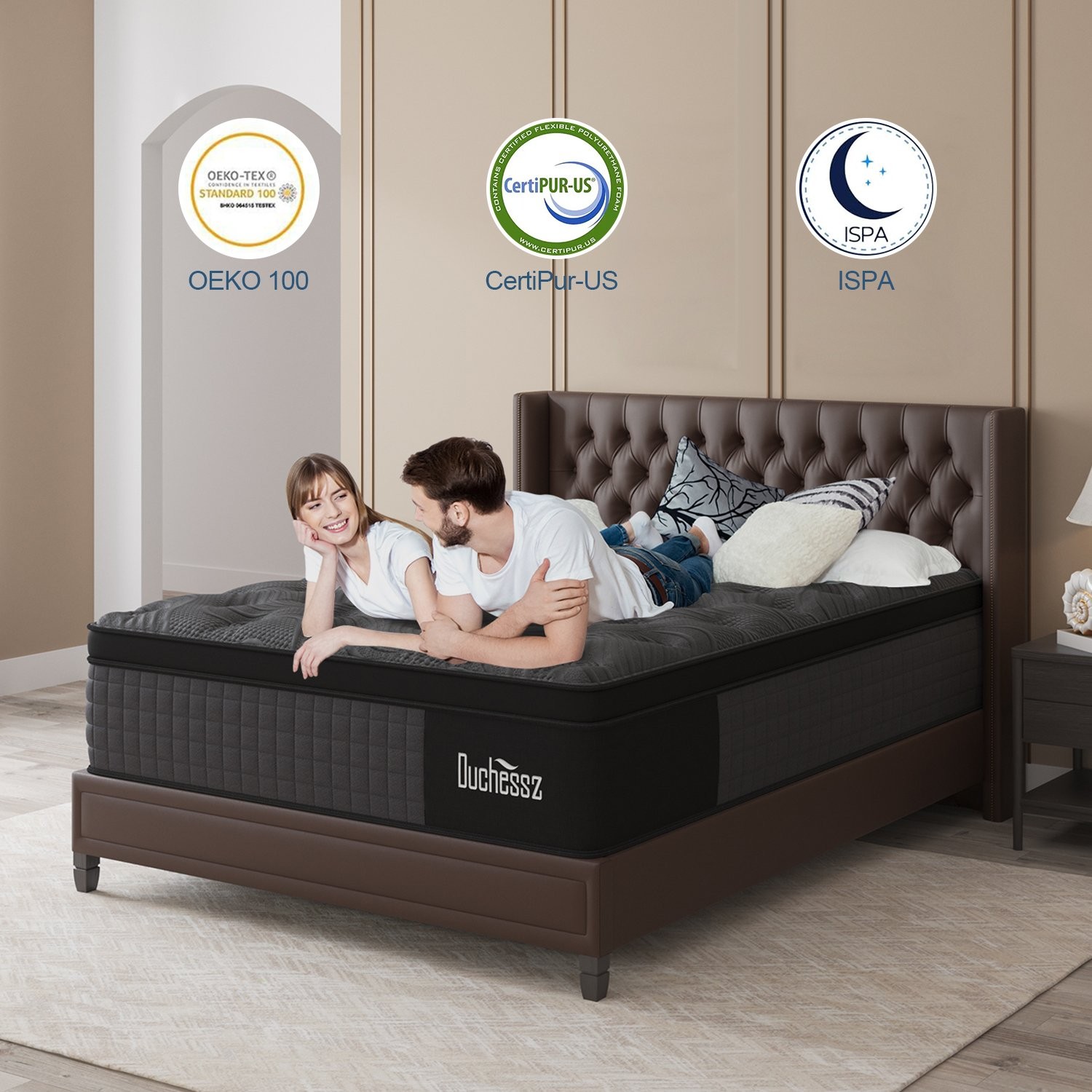 10″12″14″ Twin Full Queen King Mattress in a Box Hybrid Spring Memory Foam