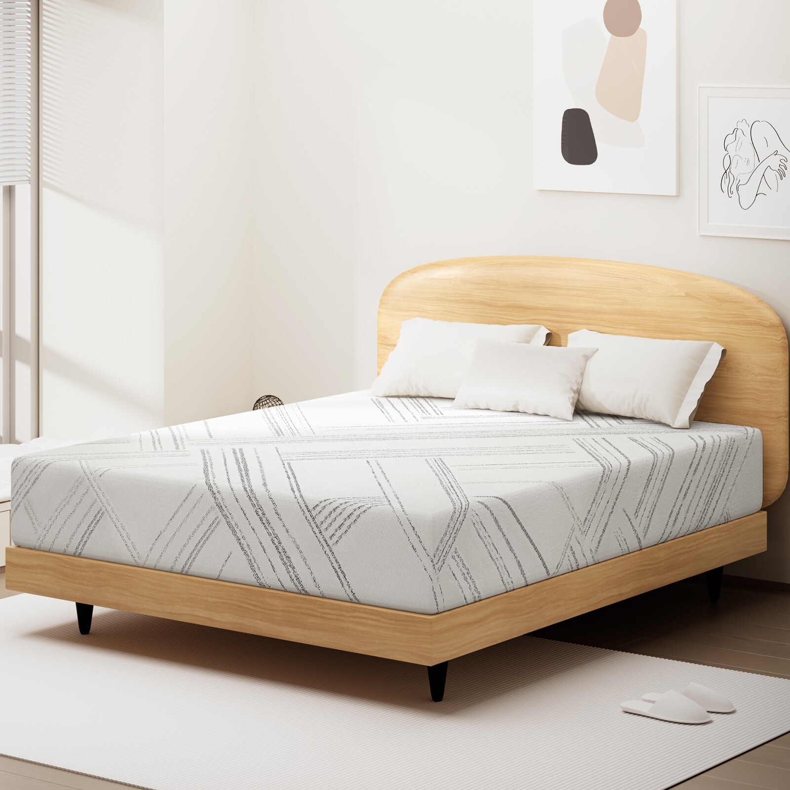 6″ 8″ 10″ 12″ Twin Full Queen King Gel Memory Foam Mattress, Mattress in a Box