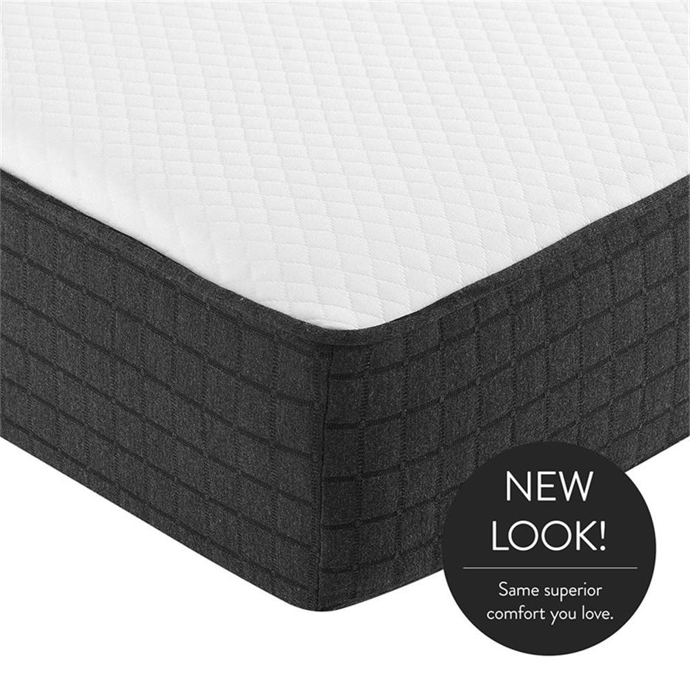 Pemberly Row 14″ Breathable Gel-infused Memory Foam Twin Mattress in White