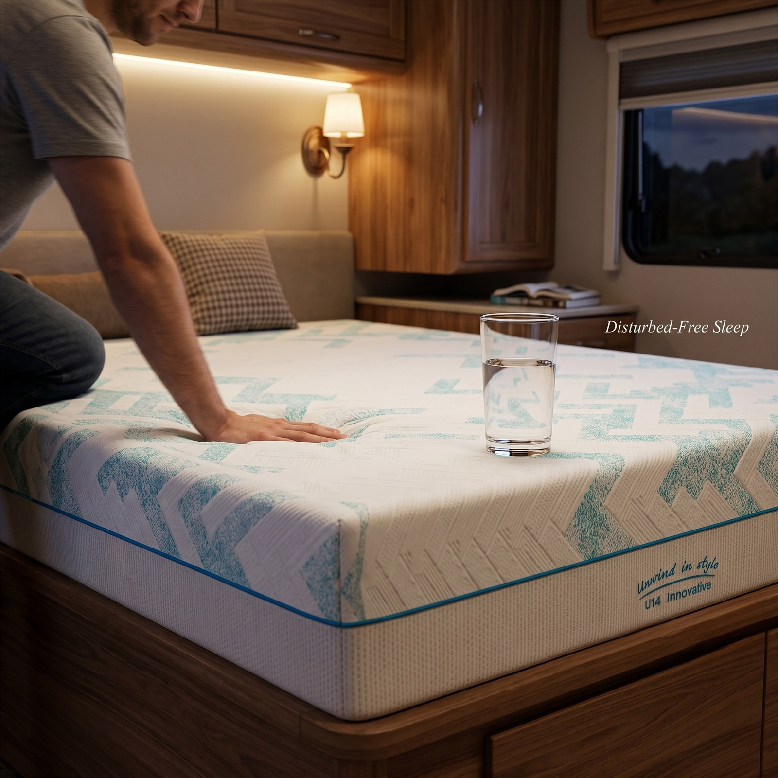 10″ RV Latex Memory Foam Mattress No Fiberglass Medium Large Format Breath