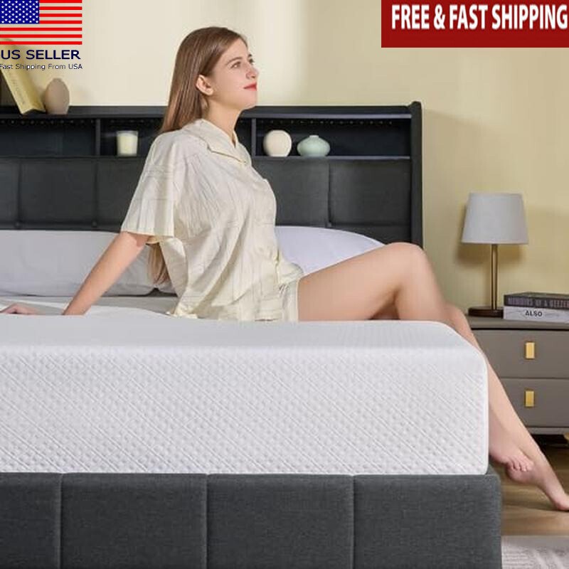 Twin Size Mattress 6″Gel Memory Foam Mattress in a Box Fiberglass Free Mattress