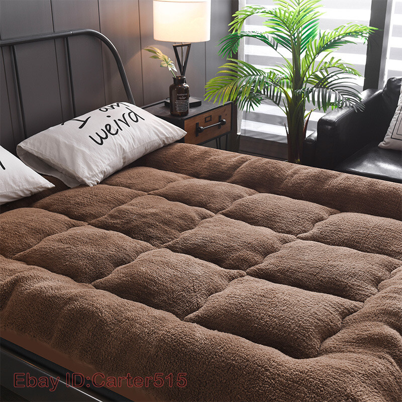 Flannel Mattress Warm Pad Foldable Tatami Pad King Queen Size Bed Mattress