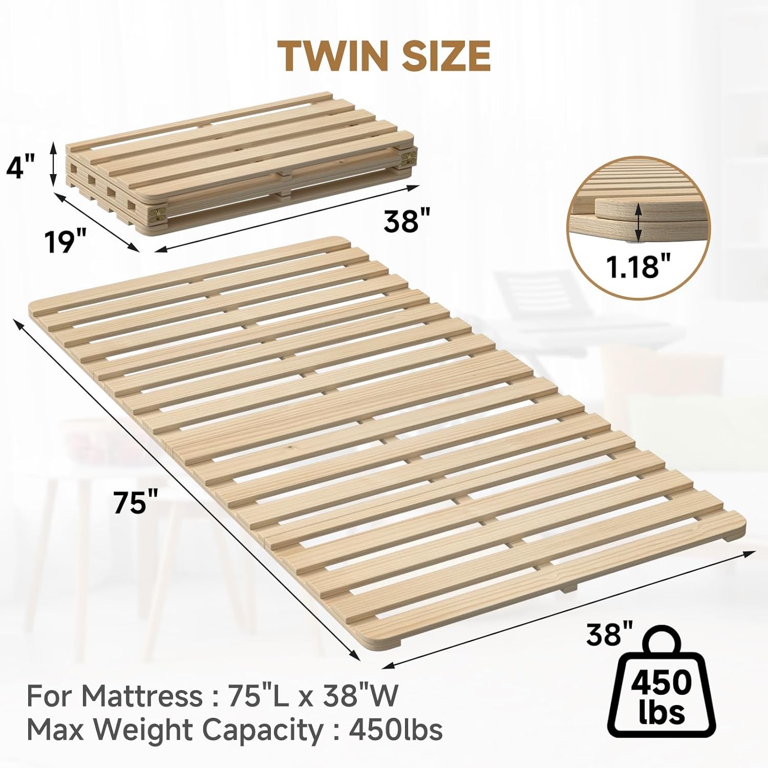 Floor Bed Fre, Foldable Tati Bed Fre, Breathable
