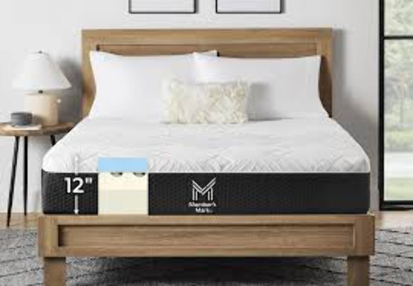 MEMBER’S MARK Hotel Premier Memory Foam King Mattress Medium/Firm White 5008573