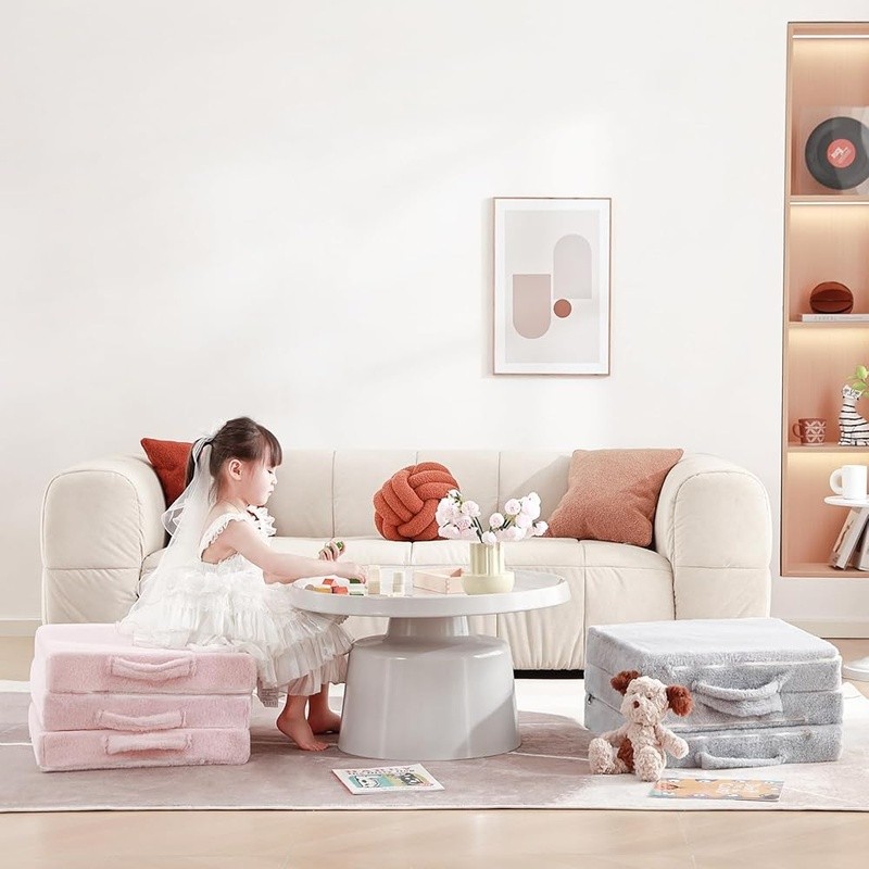 Children’s Folding Sofa Bed Portable Trifold Mattress Kids Easy Storage New