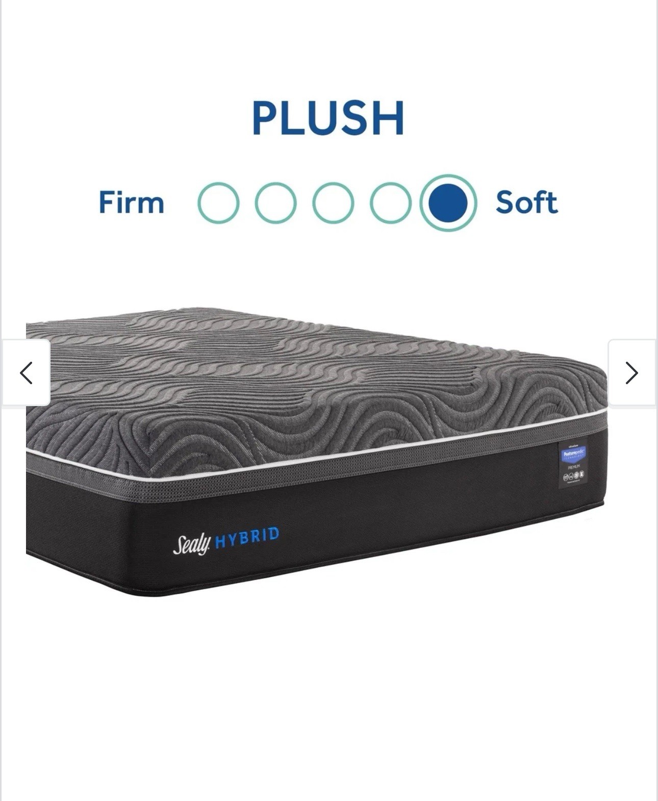Sealy Premium Silver Chill 14-inch Plush Hybrid Cooling Mattress King Size