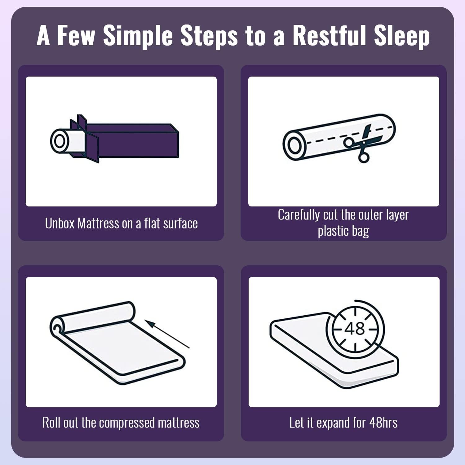 Gel Memory Foam Mattress Twin 5 Inch Cooling Bamboo CertiPUR Pressure Relieving