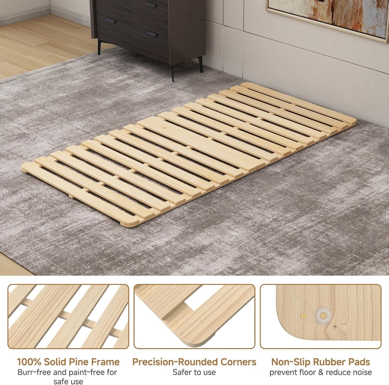 Floor Bed Fre, Foldable Tati Bed Fre, Breathable
