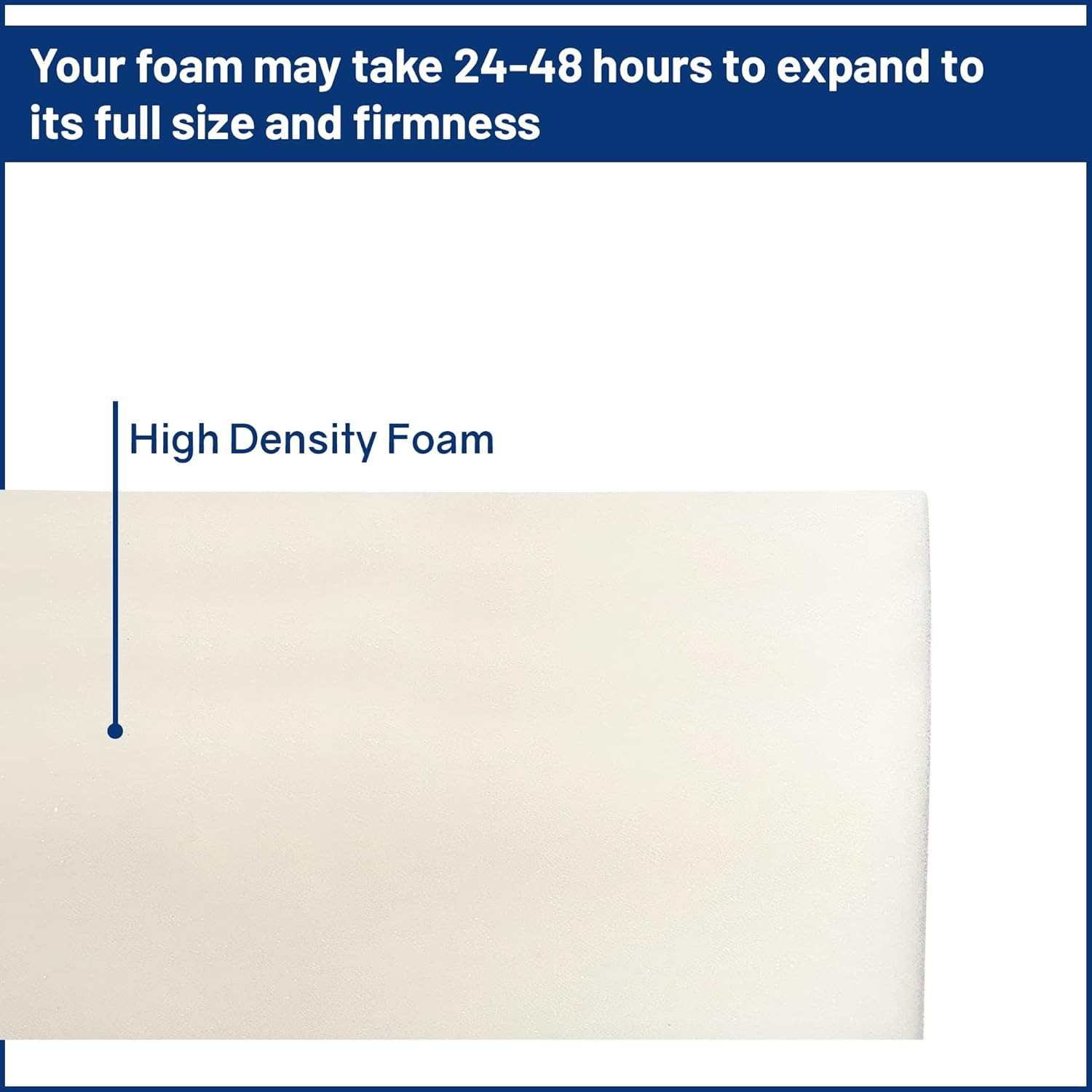 Medium Firm 10″ Water-Resistant Foam Mattress, Easy Clean, 72″x28″, Blue