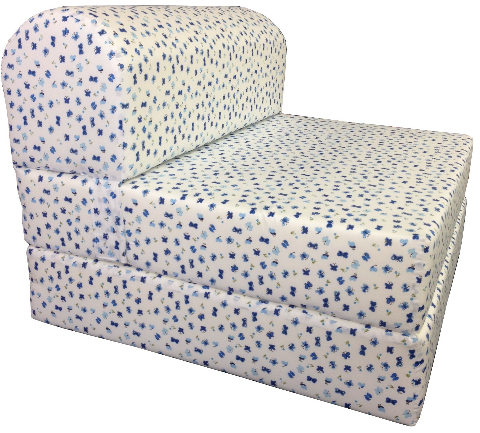 Full Sleeper Chair Folding Foam Beds, Foldable Mattress, 6Tx48Wx72L, Butterflies