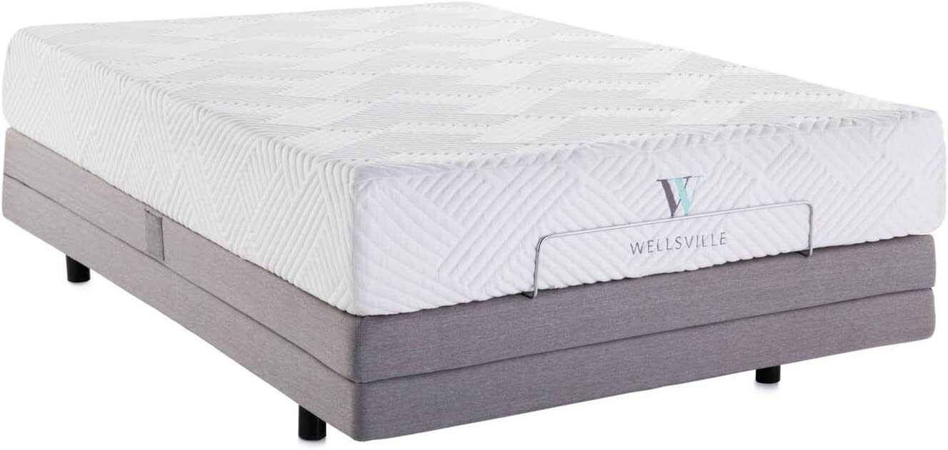 WELLSVILLE 11″ Luxury Gel Memory Foam Mattress – King