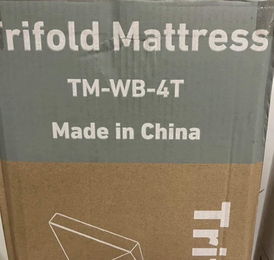trifold mattress, specifically model TM-WB-4T