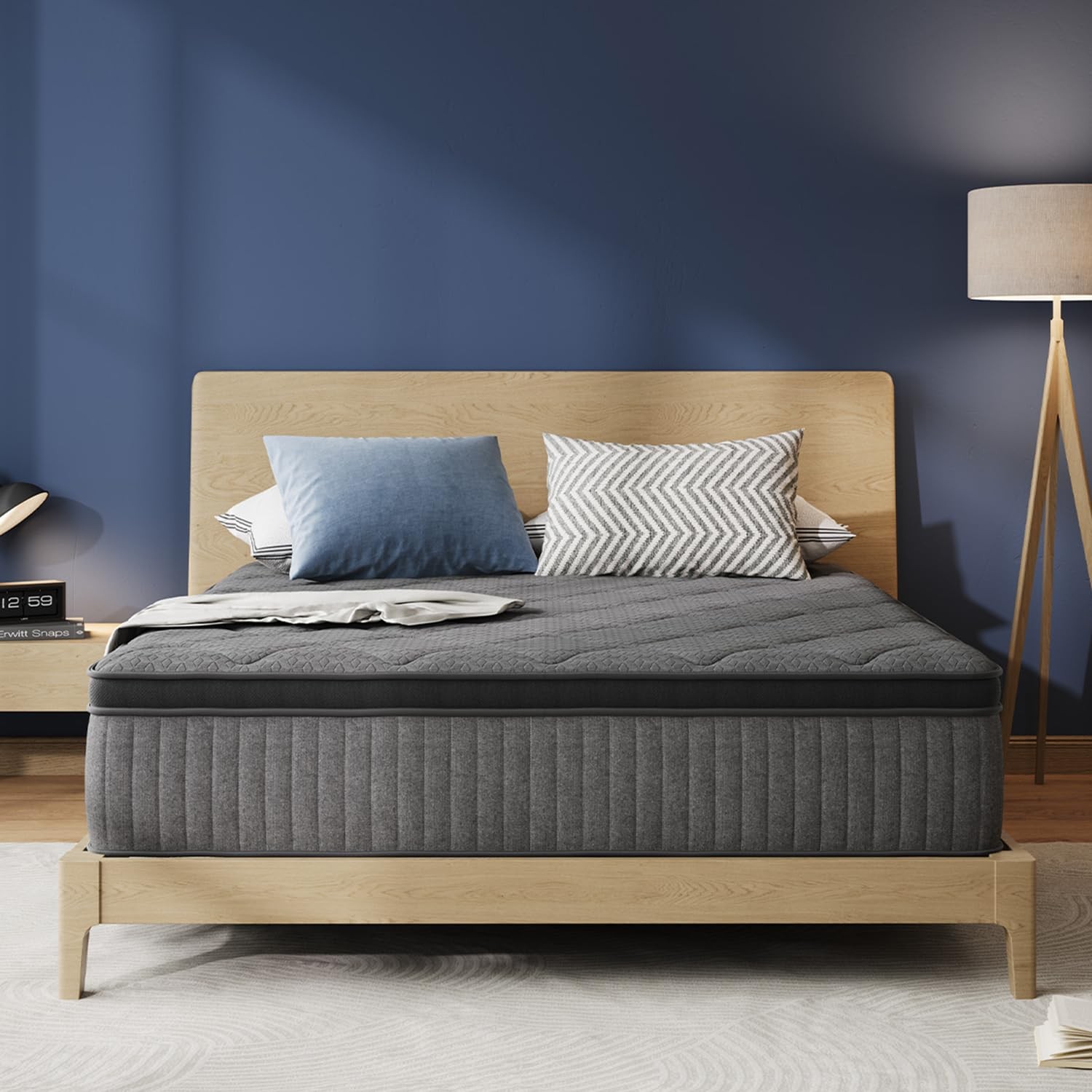 Avenco Queen Mattress, 12 Inch Queen Size Mattress in a Box, Medium Firm Hybr…