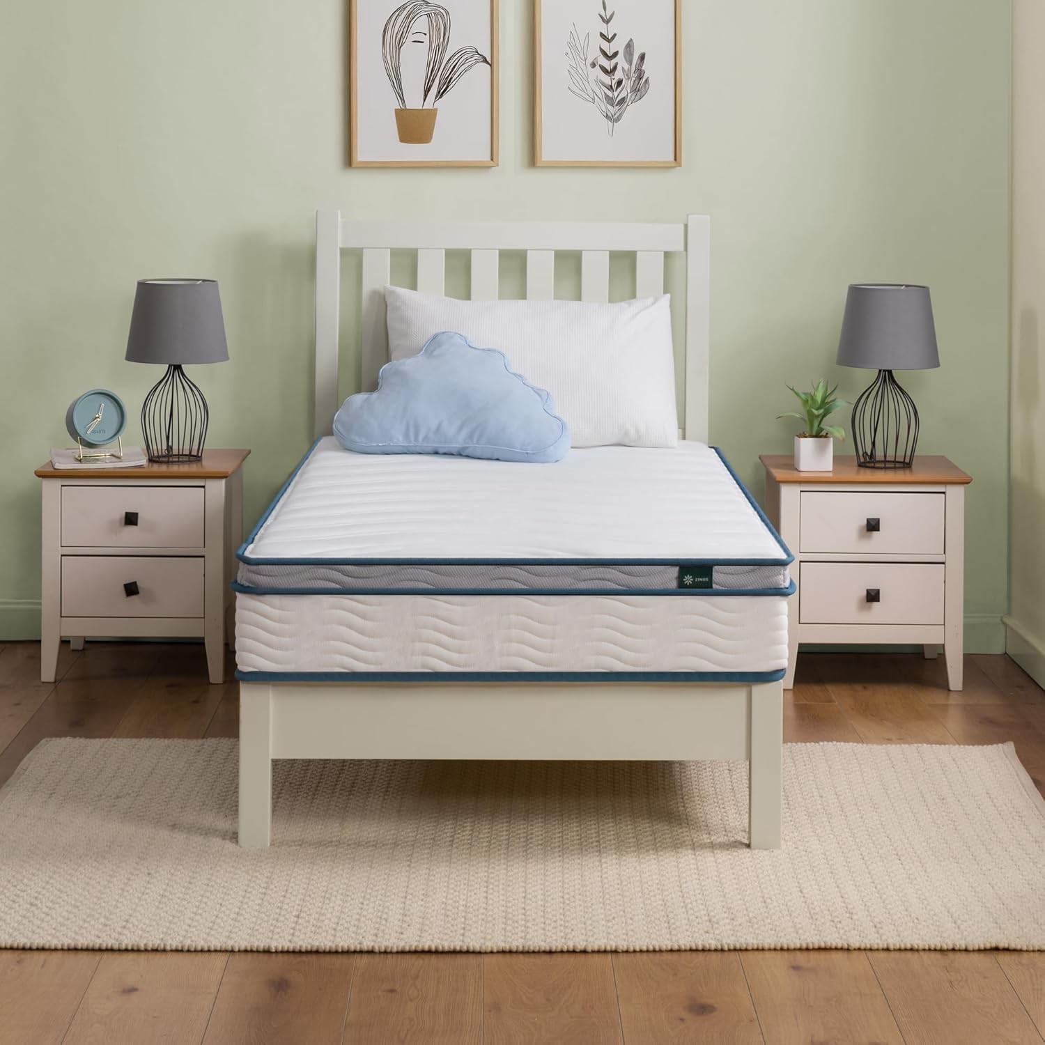 8 Inch Spring Sensation Hybrid Mattress [New Version] Medium Firm Feel Twin