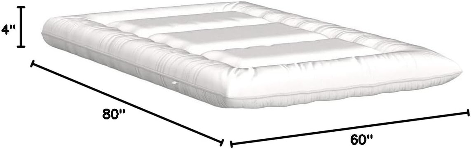 Japanese Floor Futon Queen Size, Thicken Tatami Mat Sleeping Pad Foldable Roll u