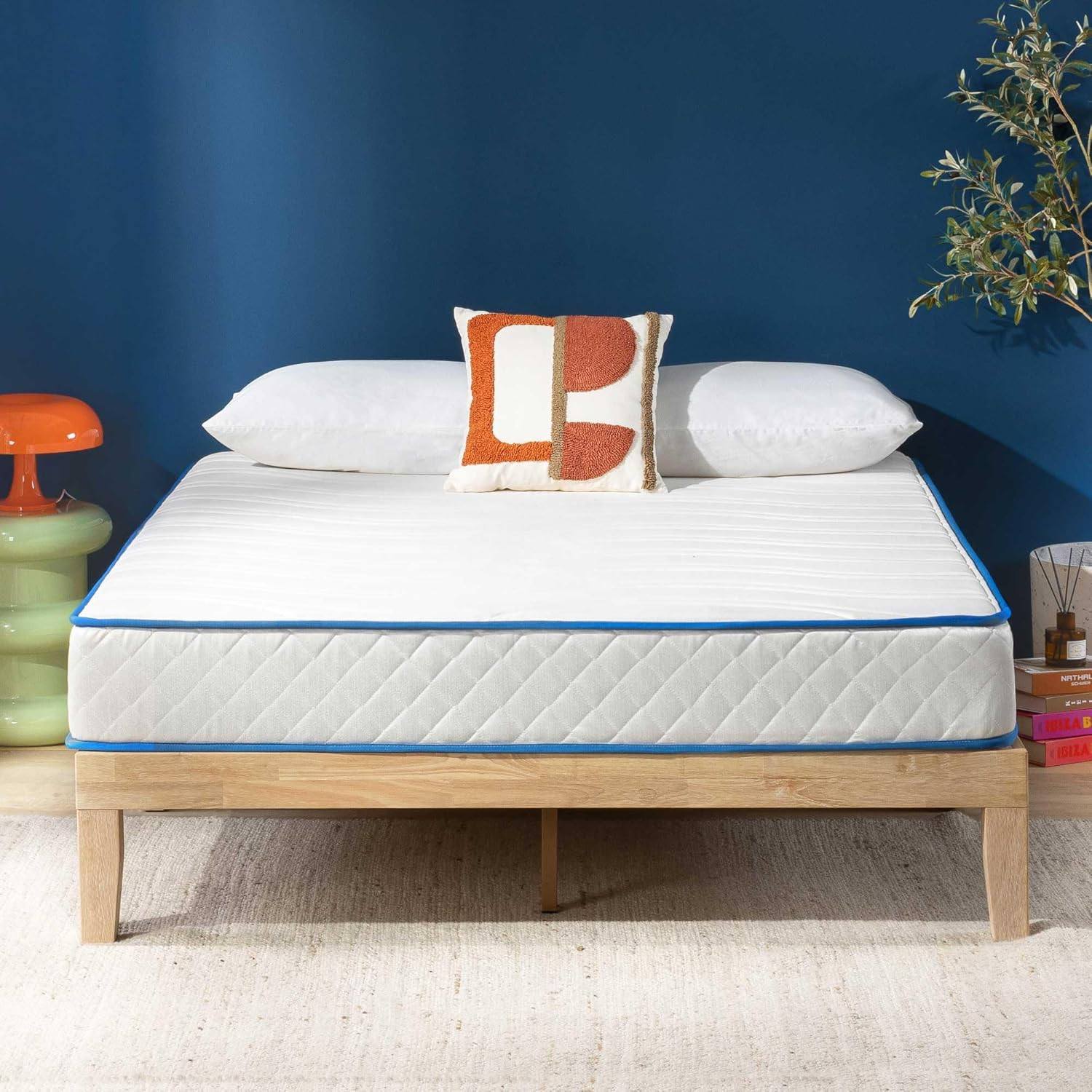8″ Bonnell Spring Hybrid Mattress, Safe Foam, Full Size, Boxed for Easy Delivery