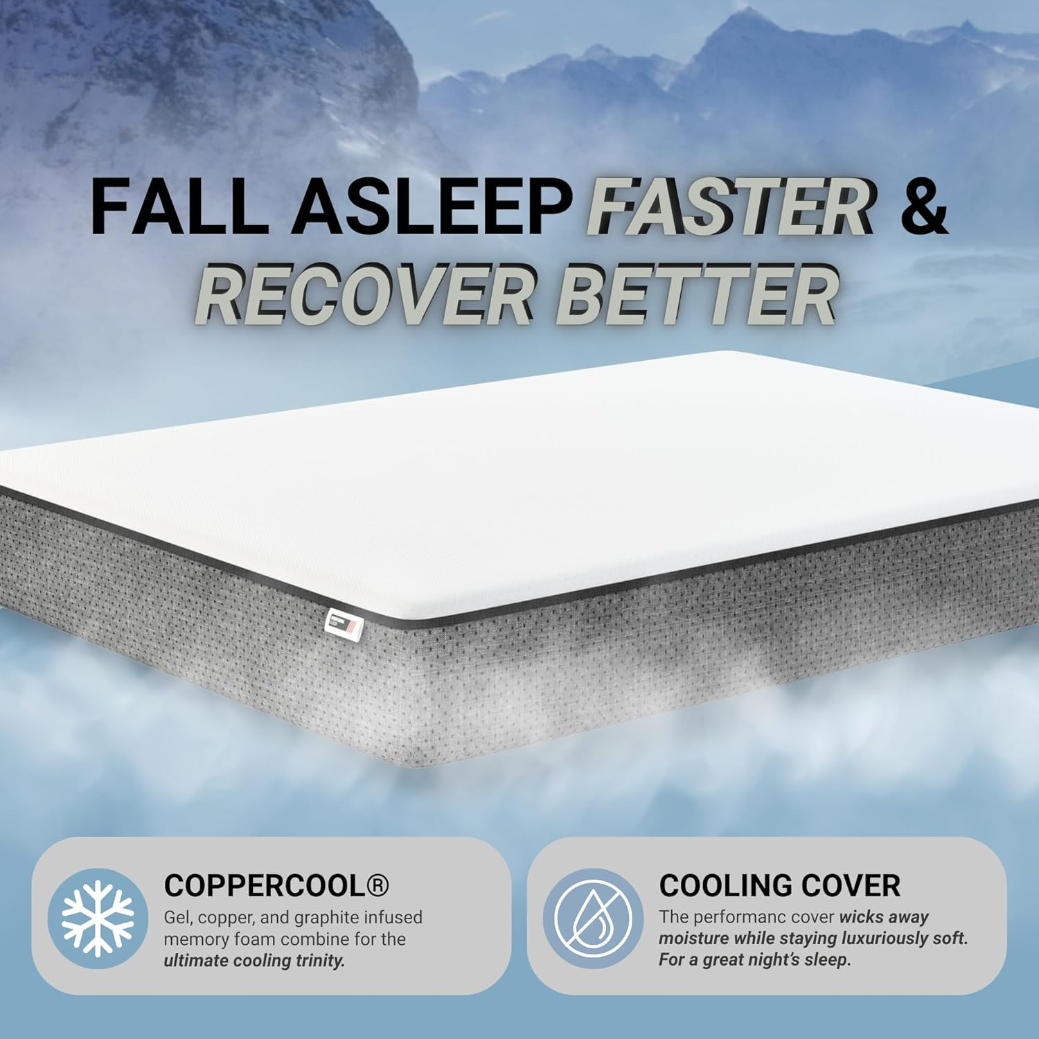 11″ Essential Memory Foam Mattress – Medium-Firm, Cooling Comfort & Support