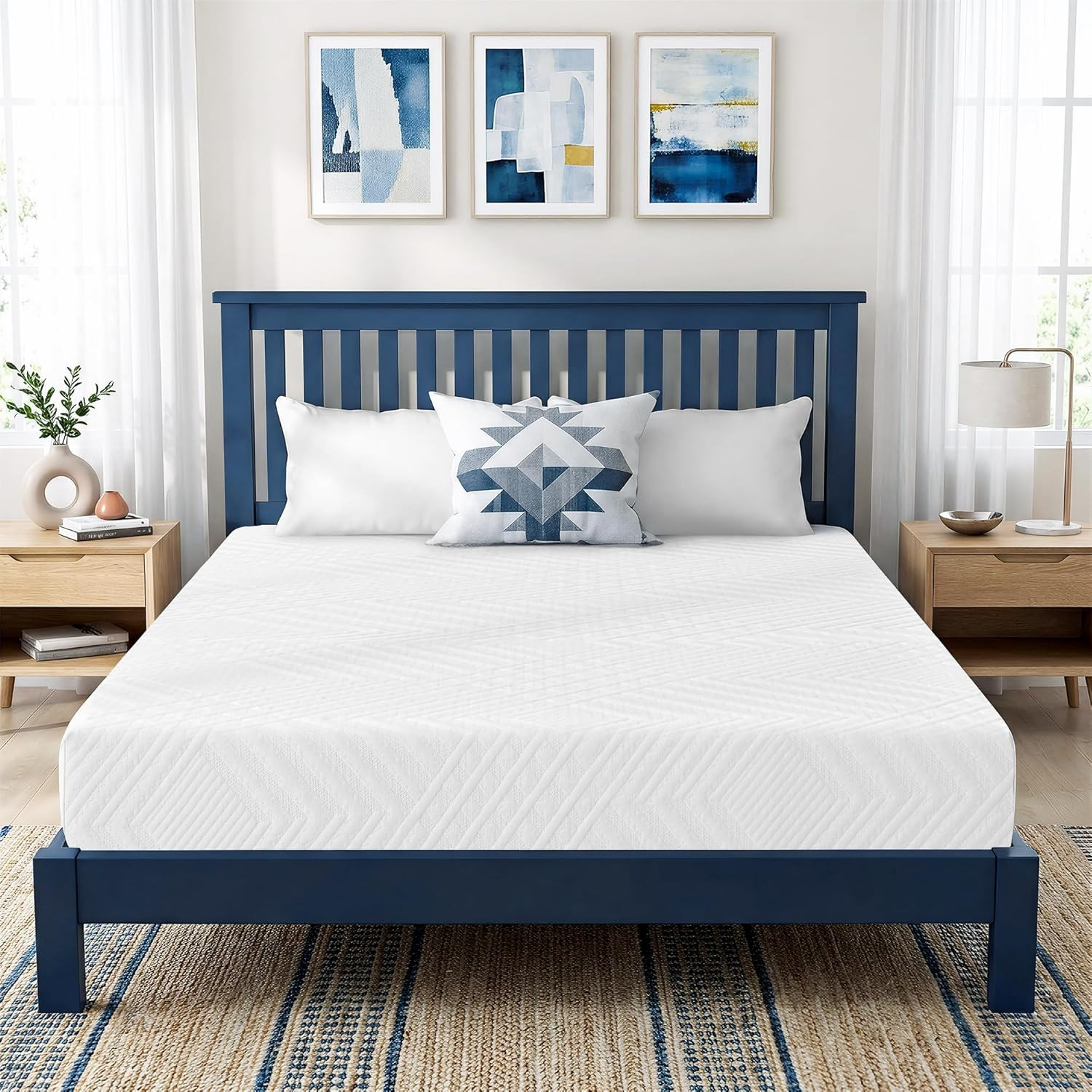 Twin Mattress, 5 Inch Twin Size Gel Memory Foam Mattress in a Box with Medium Fi