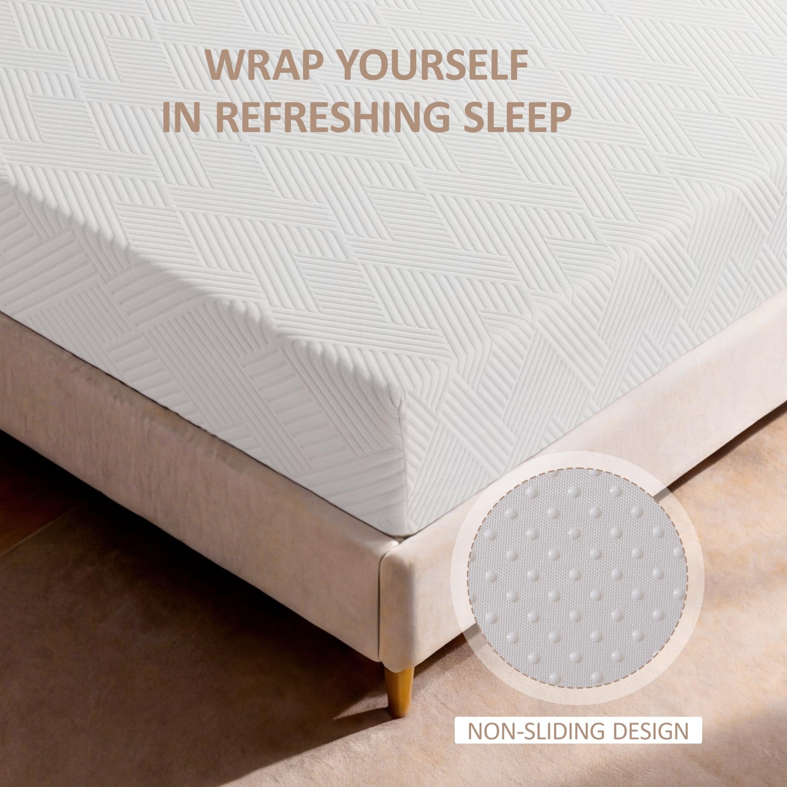 6 Inch Twin Size Memory Foam Mattress, Gel Cooling Bed Mattress with Breathab…