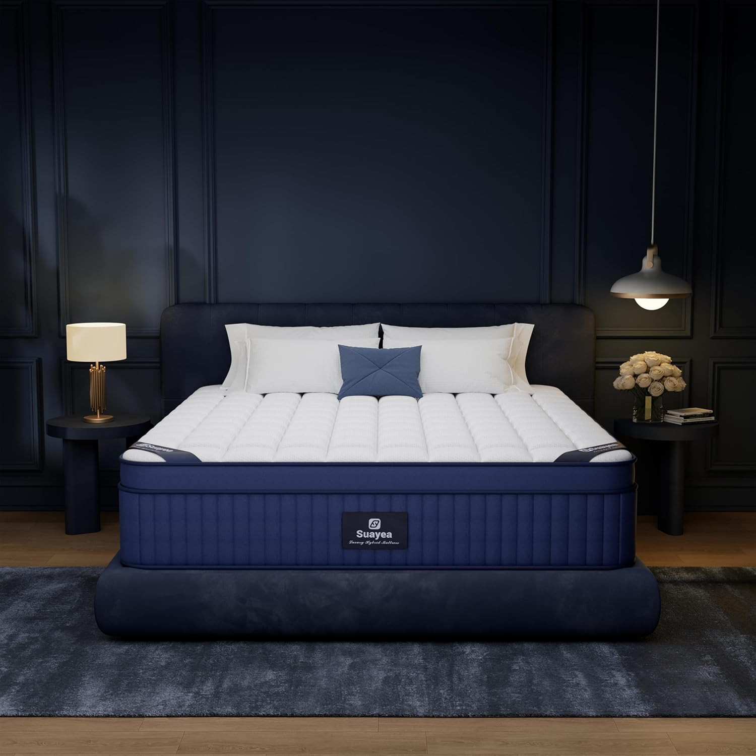 14″ Cal King Mattress in a Box Medium Pocket Spring & Gel Foam Comfort
