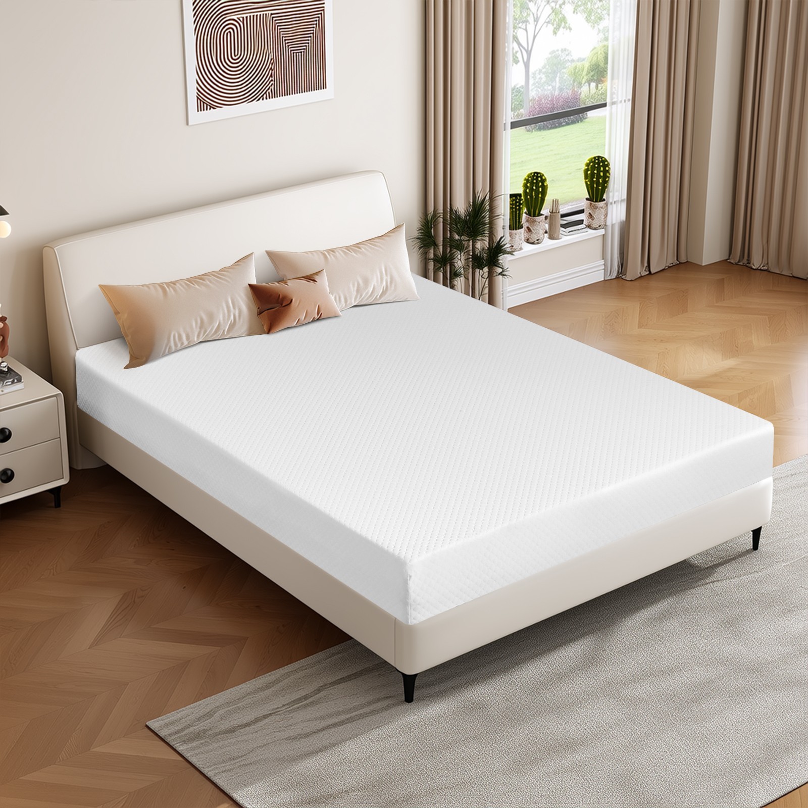 5″ 6″ Twin Txl Full Queen Memory Foam Mattress with Removable & Washable Cover