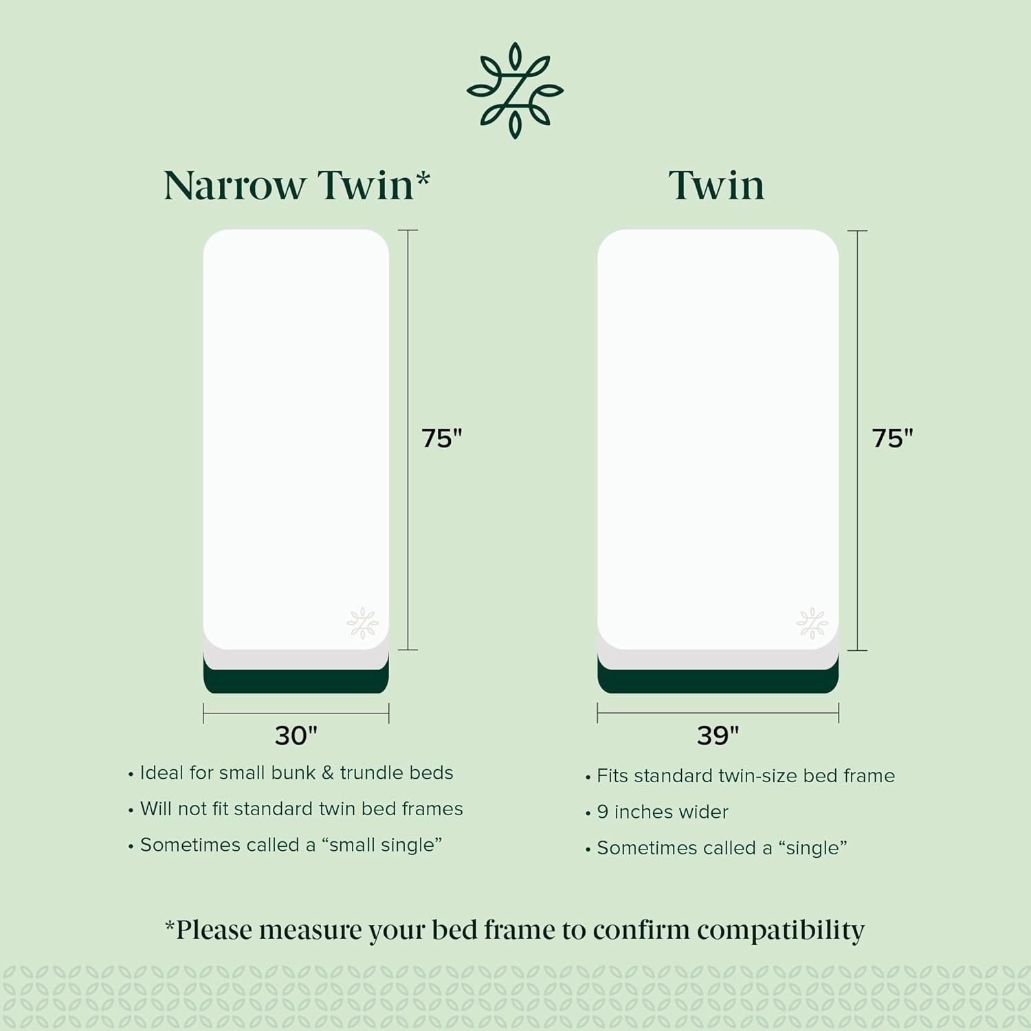 6-Inch Medium Firm Hybrid Mattress for Twin Beds – 10- Included