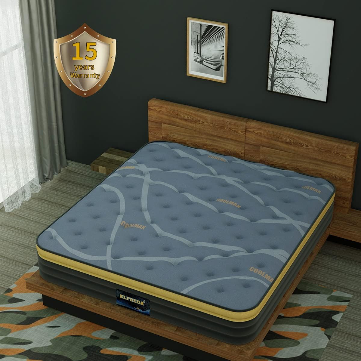 12″ RV King Mattress – Pillow Top Hybrid, Medium Firm, 80″x72″ Comfort