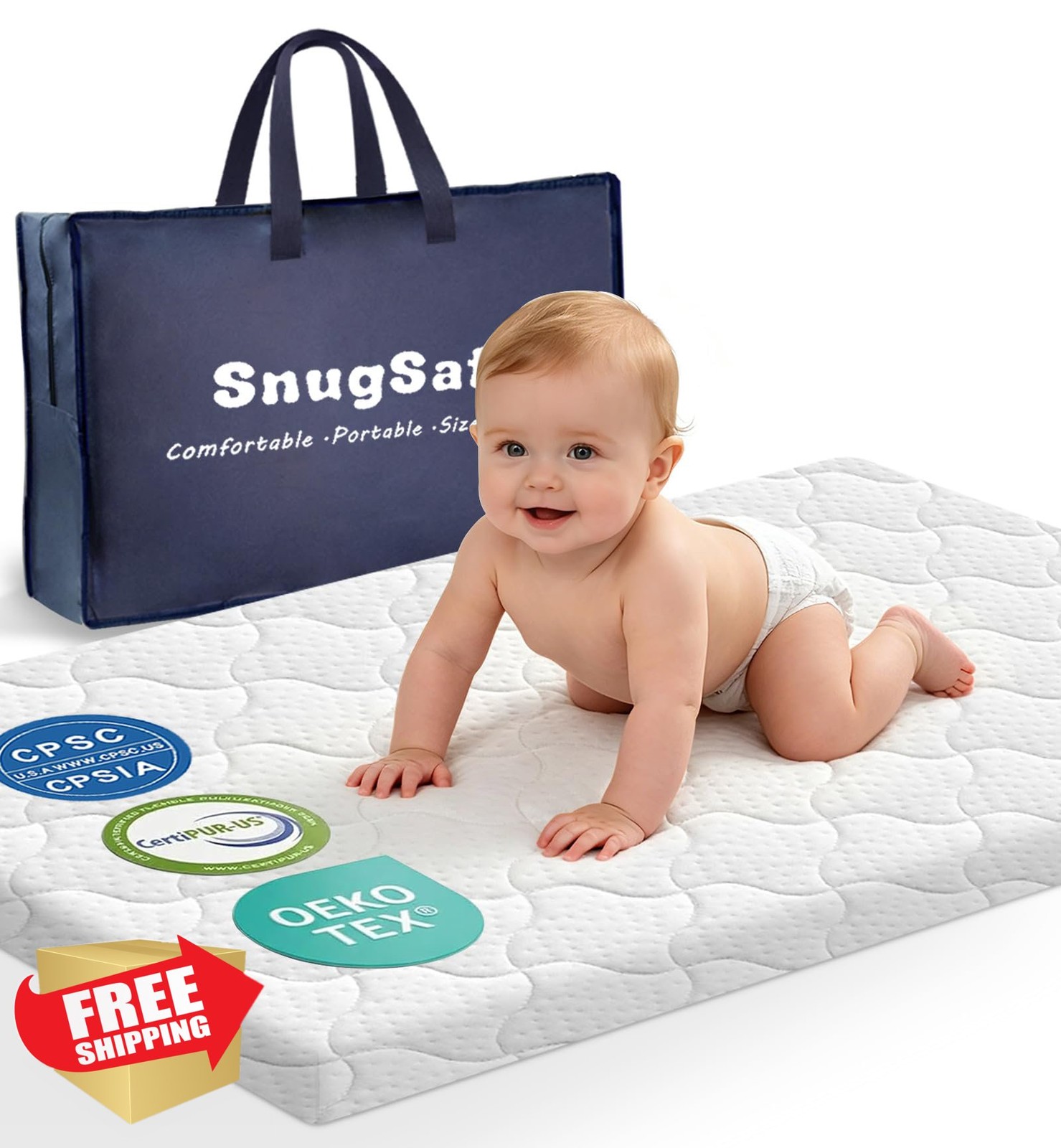 SnugSafe Pack Play Mattress 38″x26″