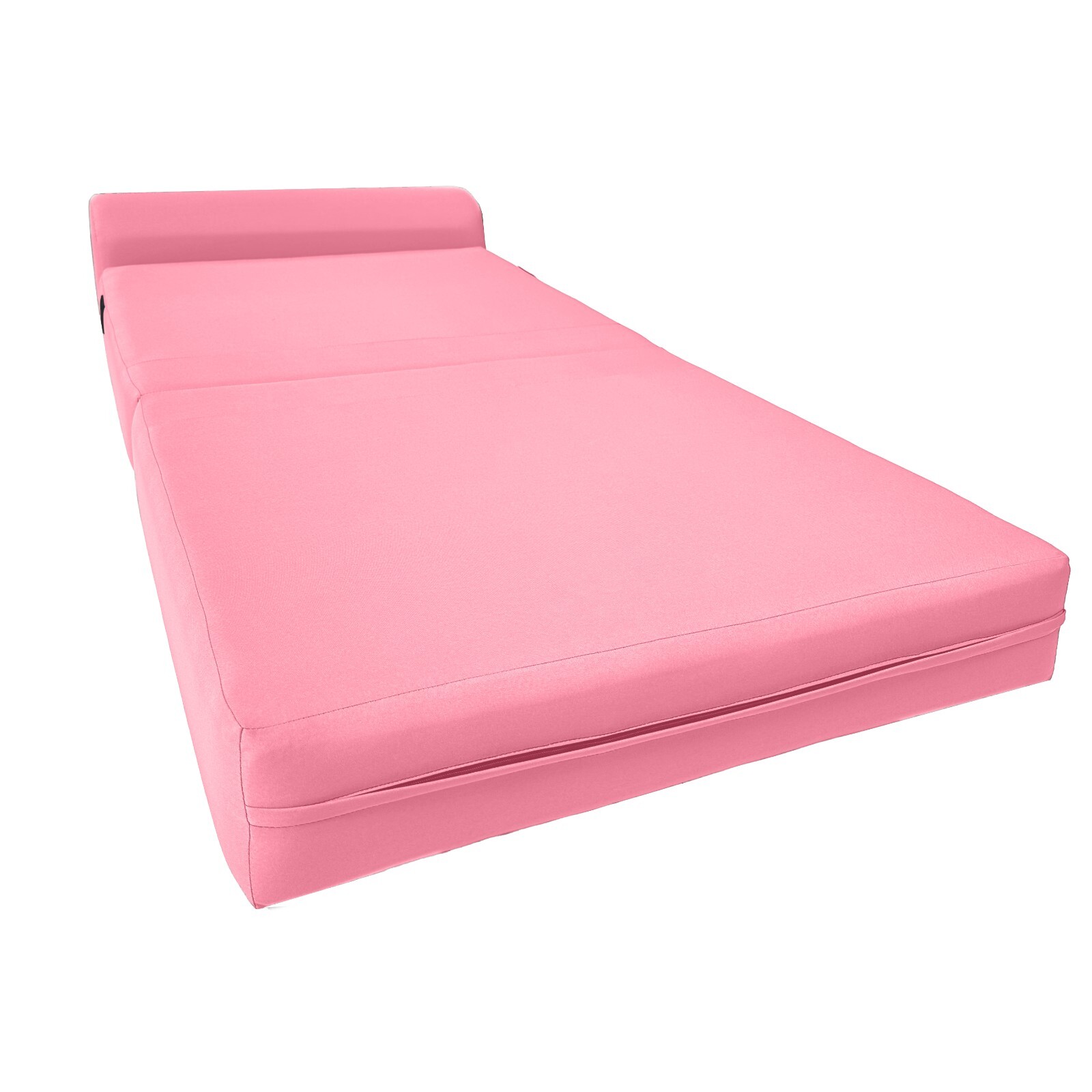 Twin Portable Flip Sleeper Chair Folding Foam Beds, 1.8 Density 6x32x70 Pink
