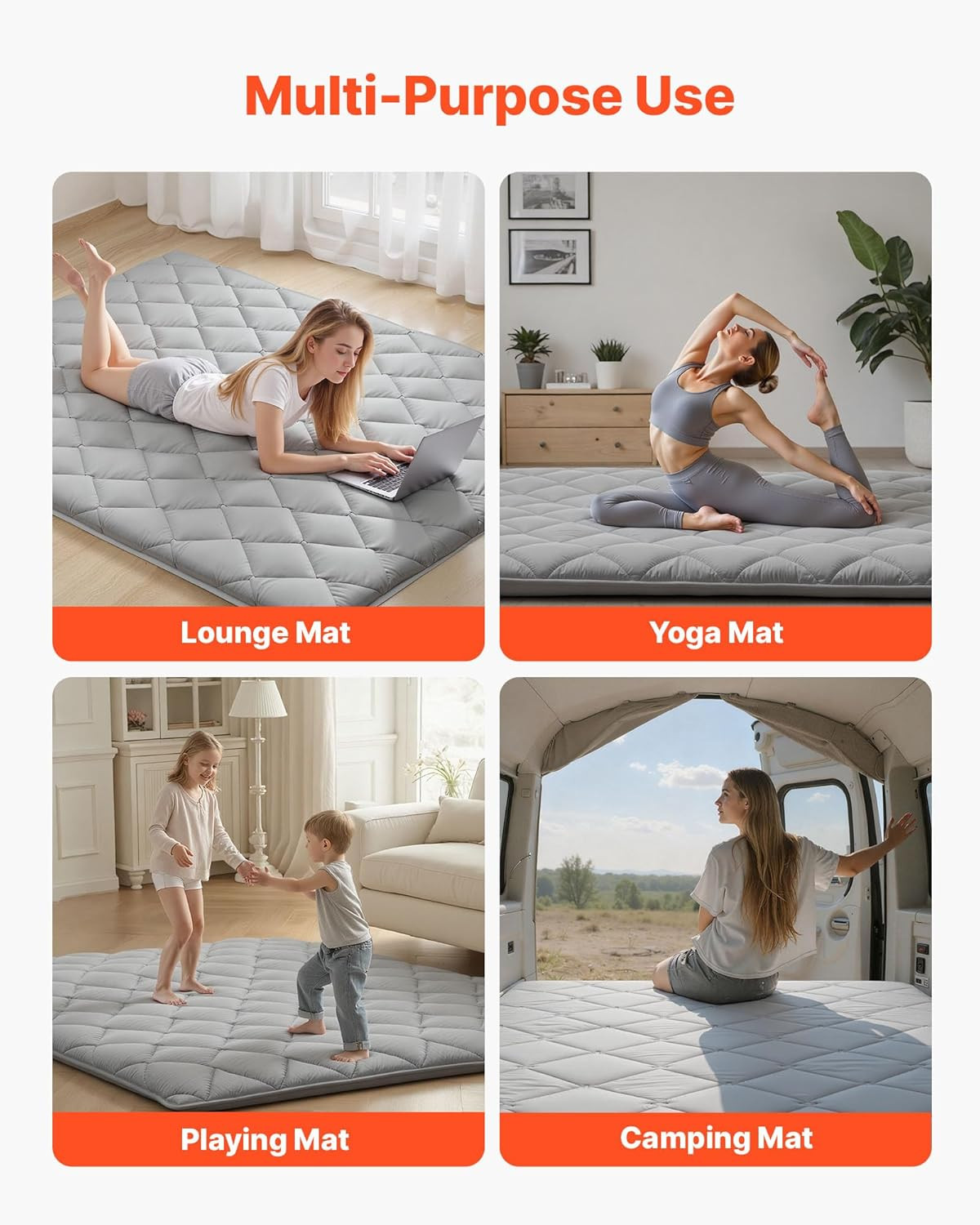 Japanese Floor Mattress, Futon Mattress, 100% High Density Comfortable Foam, Fol
